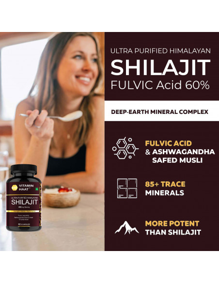 Shilajit Gold For Men With Pure Shilajit Resin,Safed Musli, Ashwagandha, Zinc