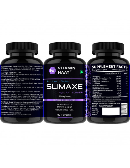 Slimaxe Night Fat Burner for Weight Loss for Women and Men