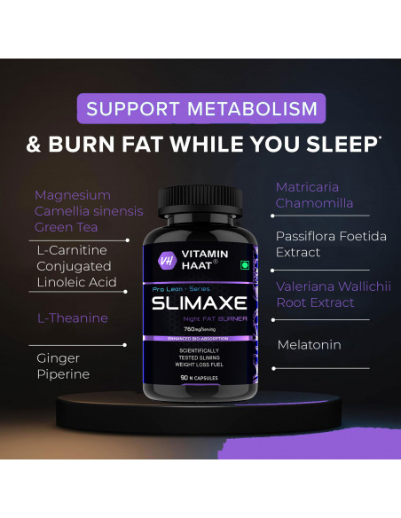 Slimaxe Night Fat Burner for Weight Loss for Women and Men