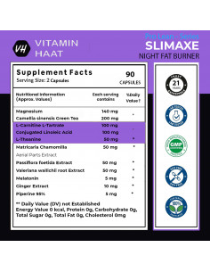 Slimaxe Night Fat Burner for Weight Loss for Women and Men 2