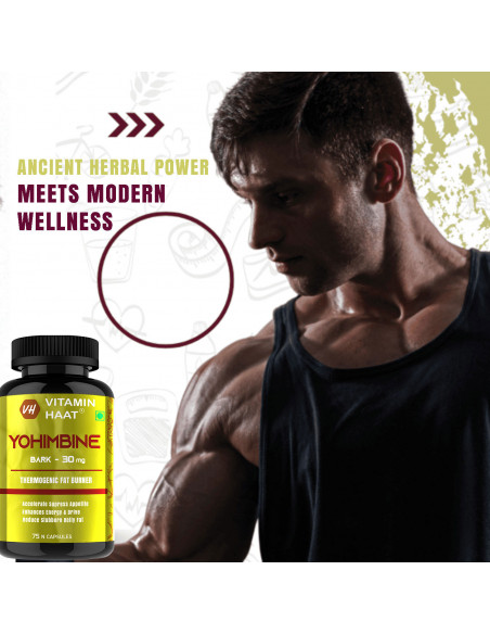 Yohimbine Bark Extract 30mg