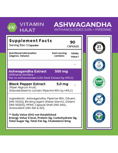 Ashwagandha Supplements 90 caps 2