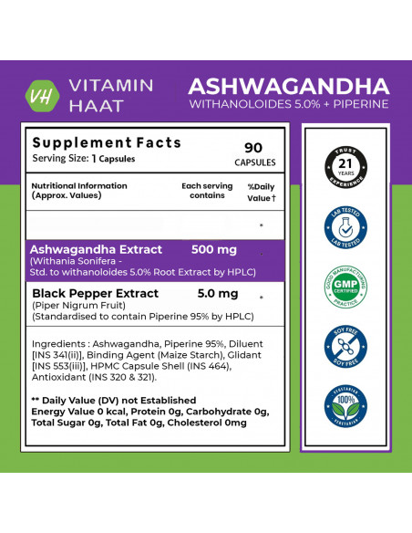 Ashwagandha Supplements 90 caps