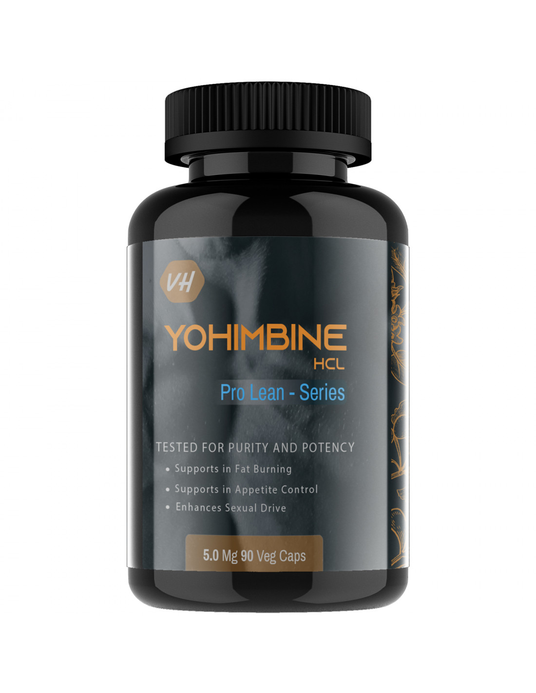 Yohimbine hcl Pro-Series 5.0 mg 90 capsule Dietary Supplement
